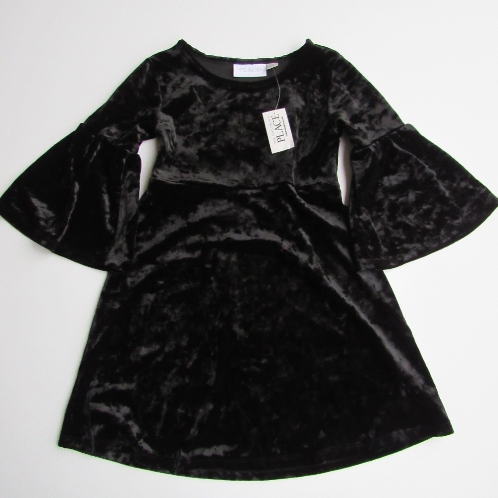 Bell Sleeved Black Dress by Children's Place